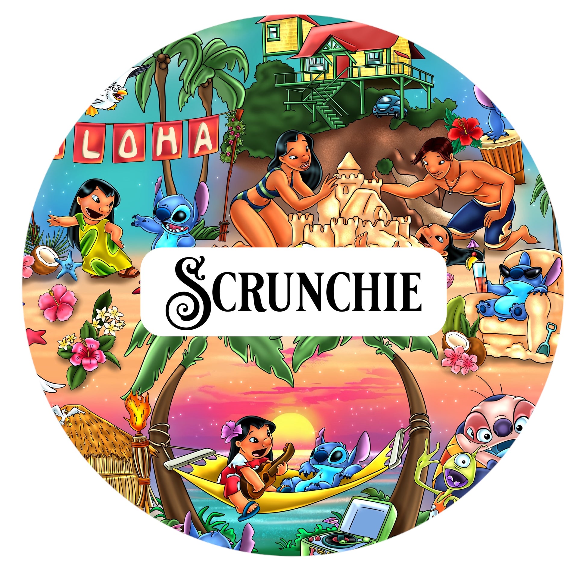 Stitch Island Oasis Scrunchies