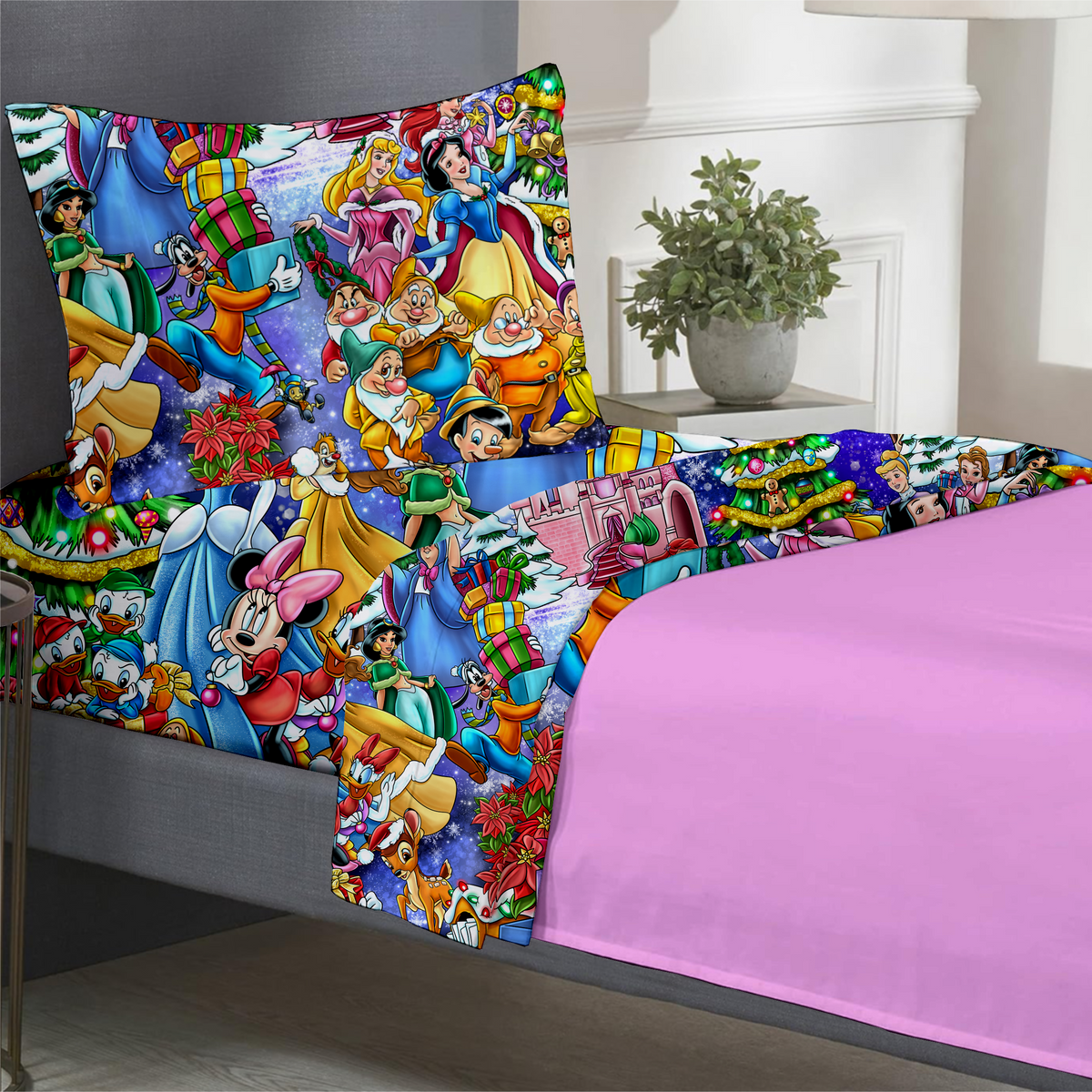 The Queens Of Christmas Twin Sheet Set