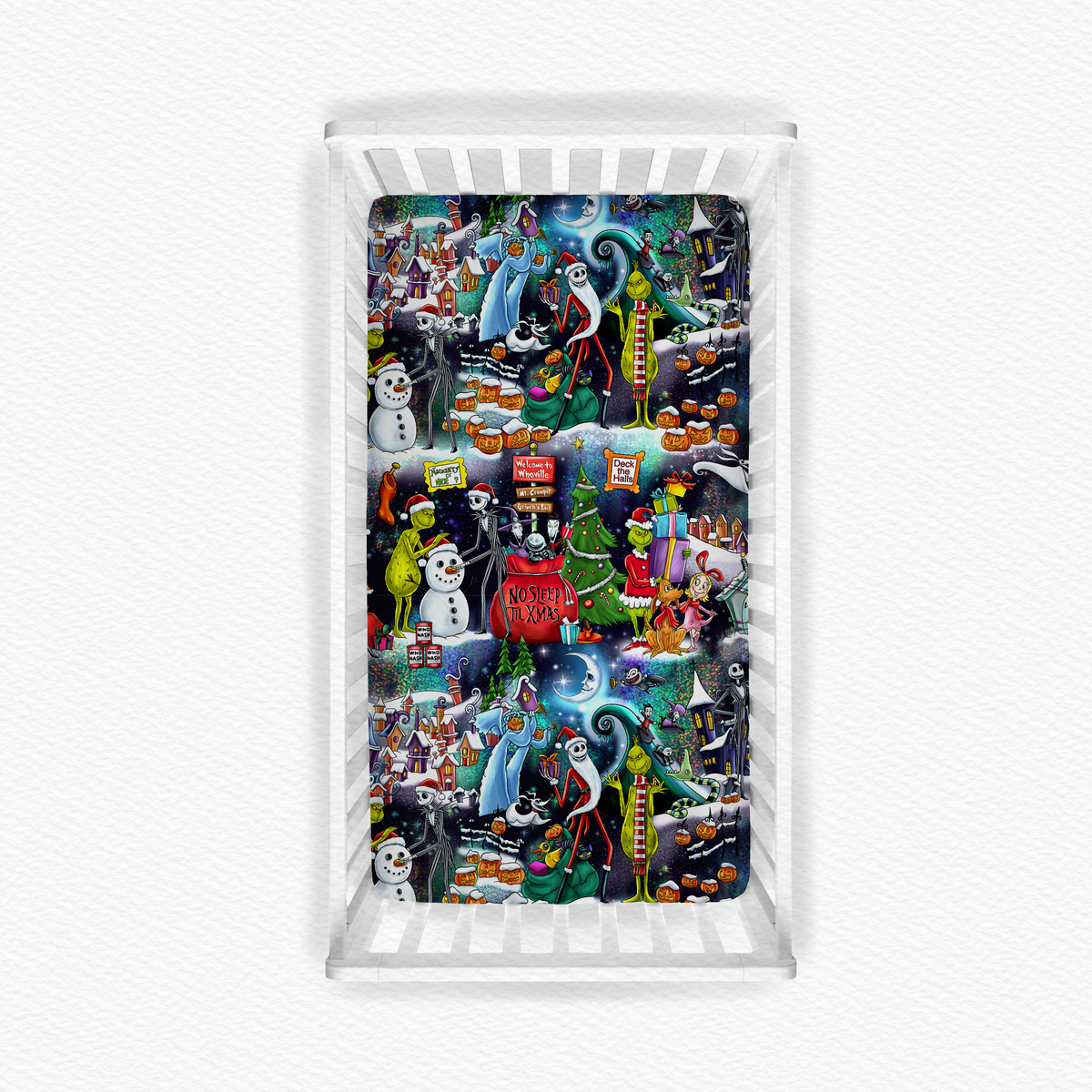 Mean & Merry Crib Sheet