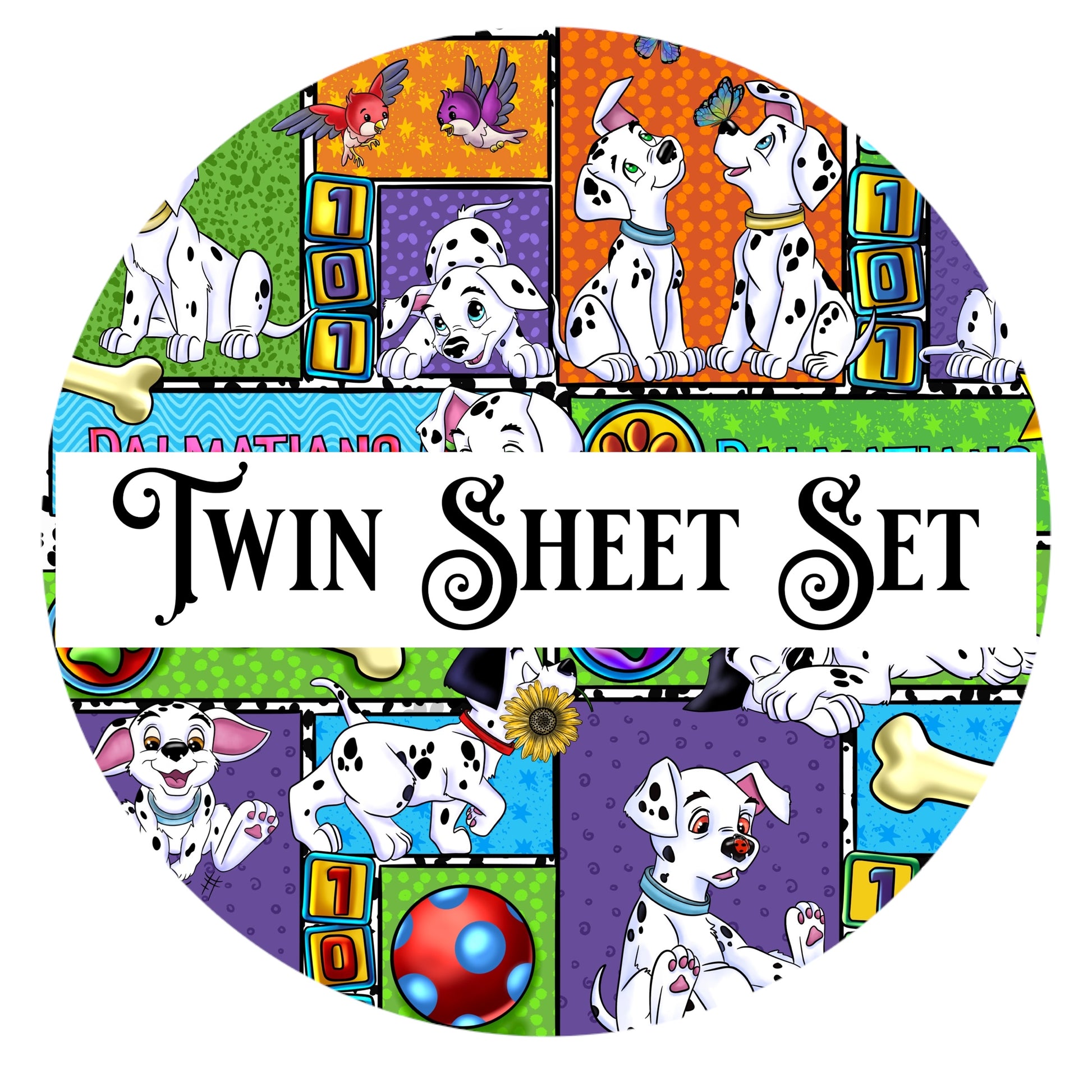 Dalmatians Twin Sheet
