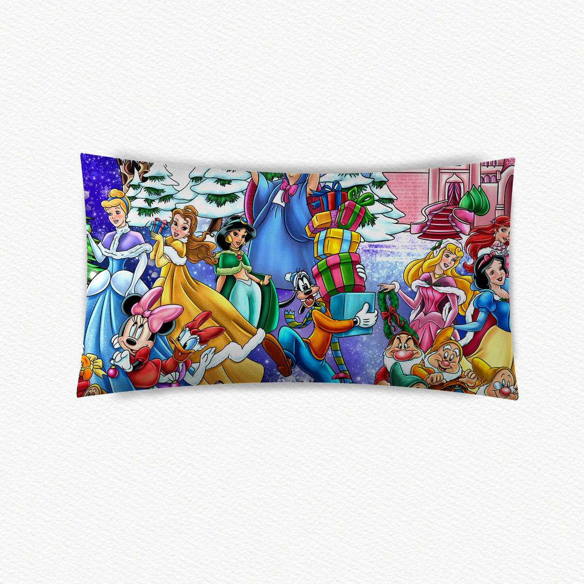 The Queens Of Christmas Pillow Case With Silk Ruffle