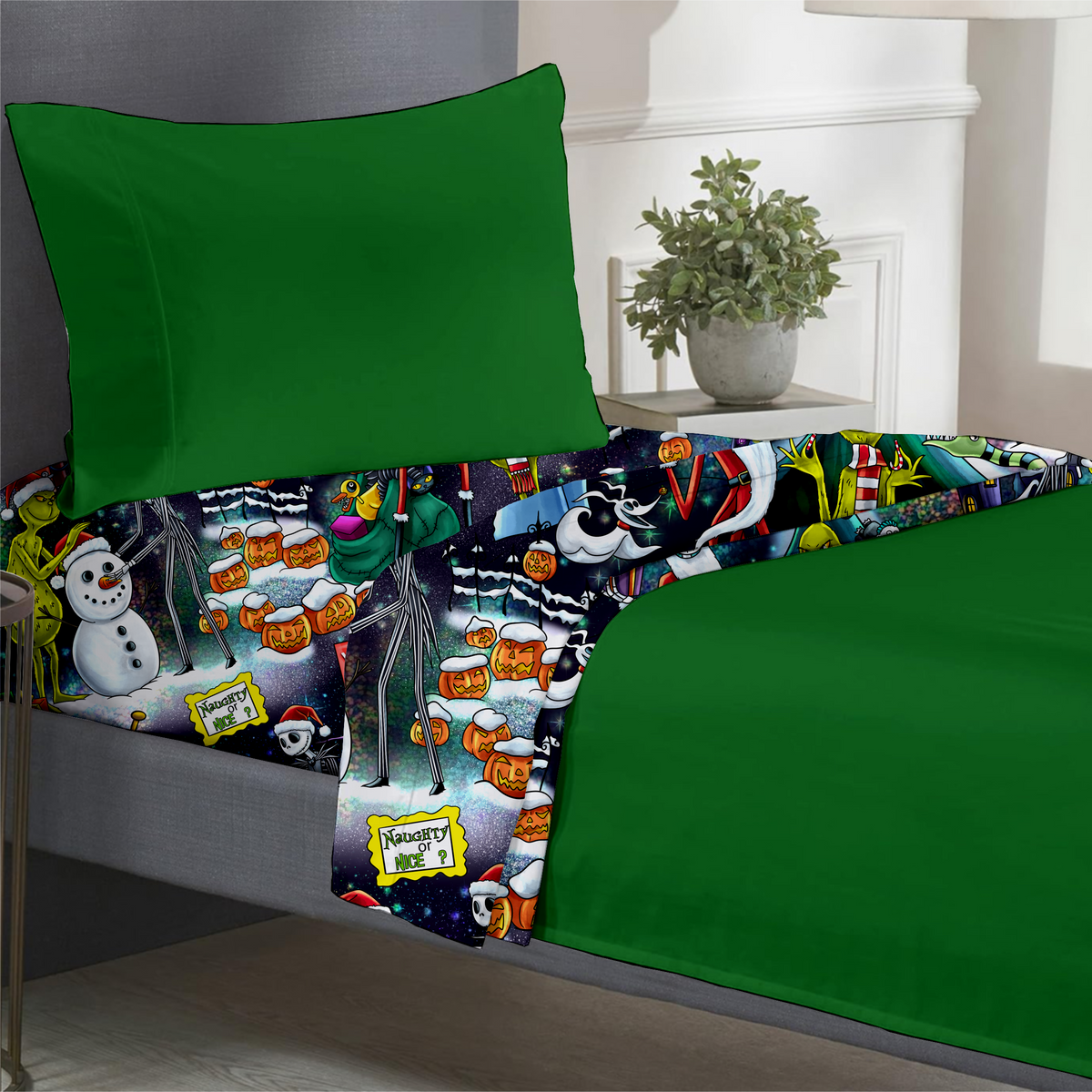 Mean & Merry Twin Sheet Set