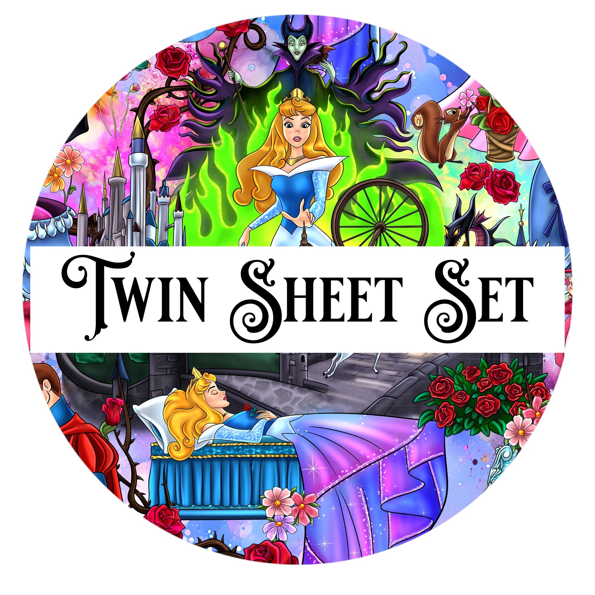 Sleeping Beauty Twin Sheet
